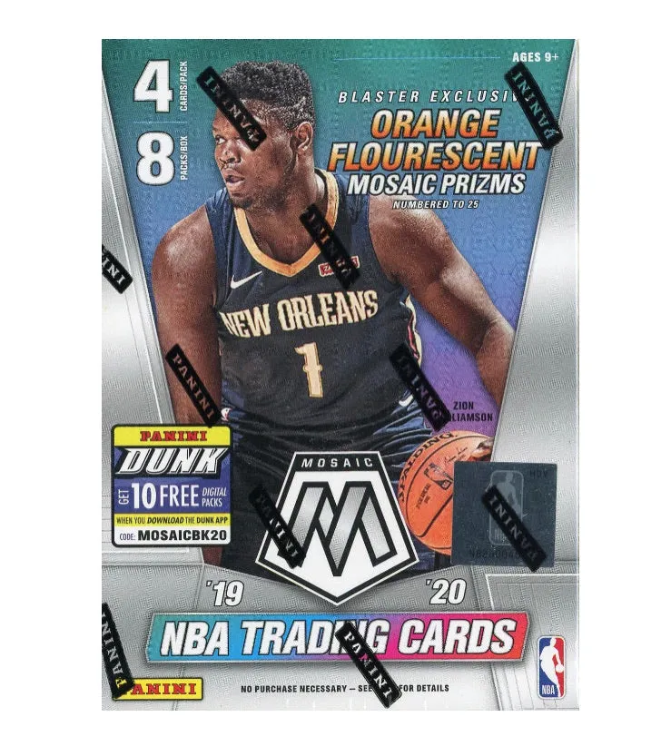 2019/20 Panini Mosaic Basketball 8-Pack Blaster Box