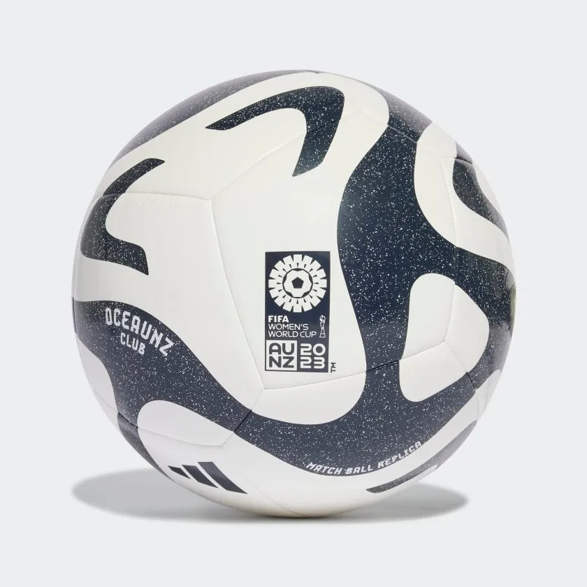 ADIDAS OCEAUNZ CLUB WHITE/NAVY SOCCER BALL