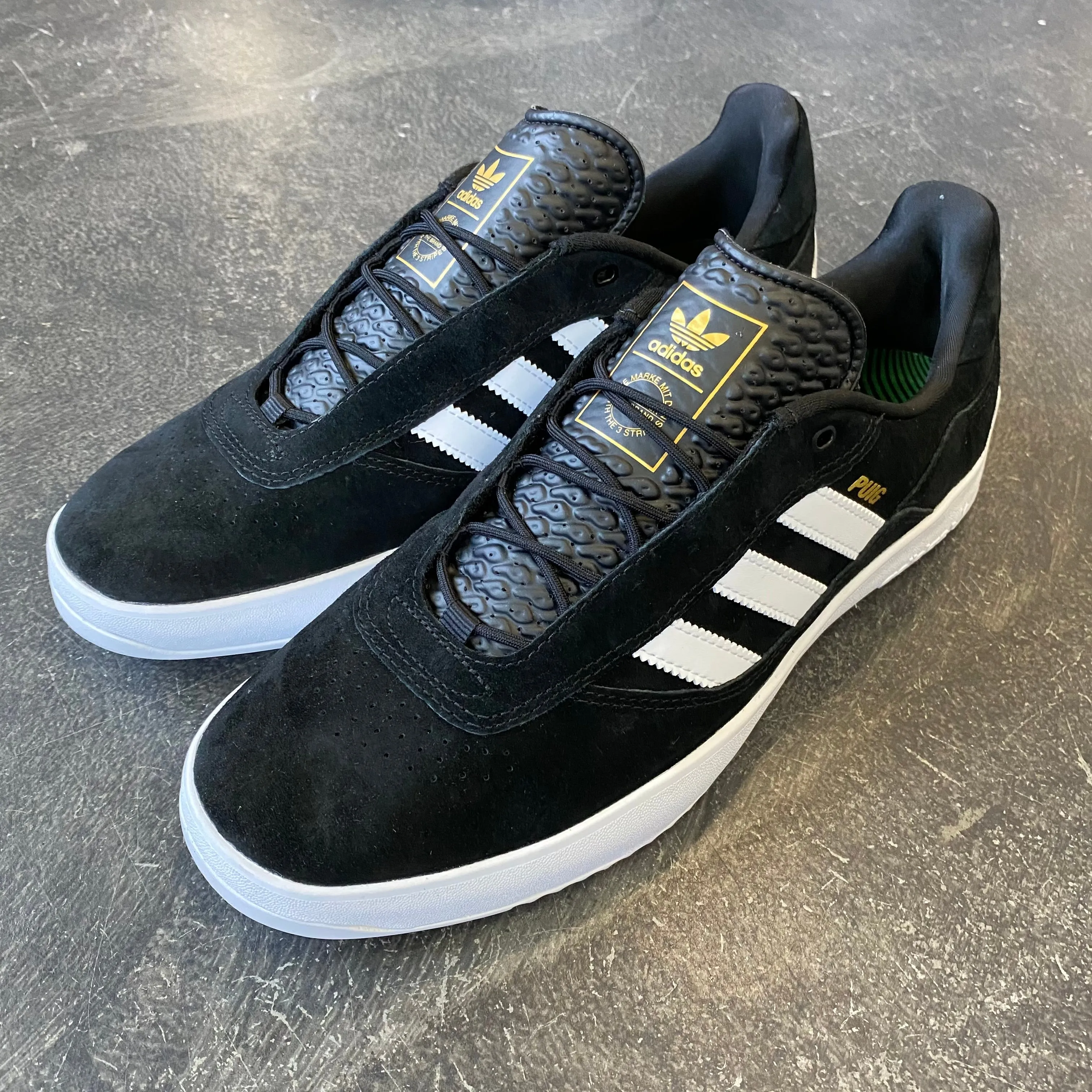 Adidas Puig Black/White/Green SALE