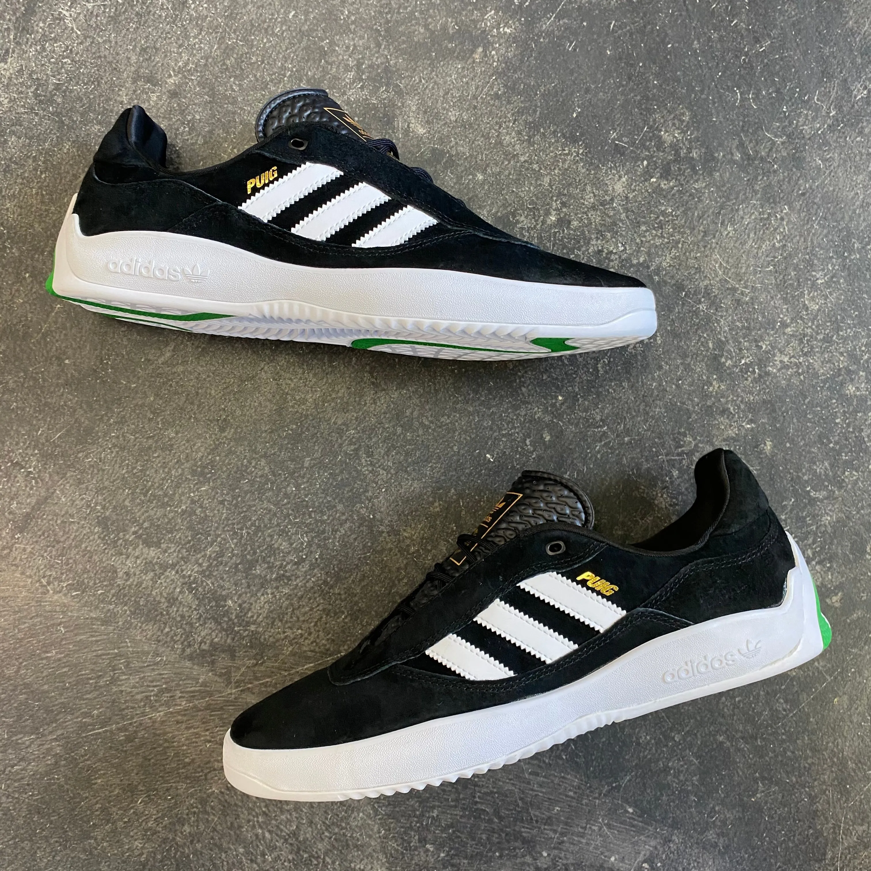 Adidas Puig Black/White/Green SALE