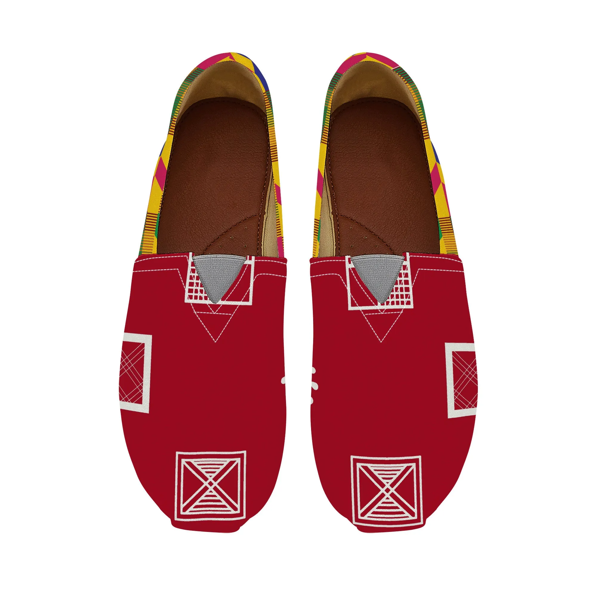 Adinkra Kokoo-Kente Slip-on Canvas