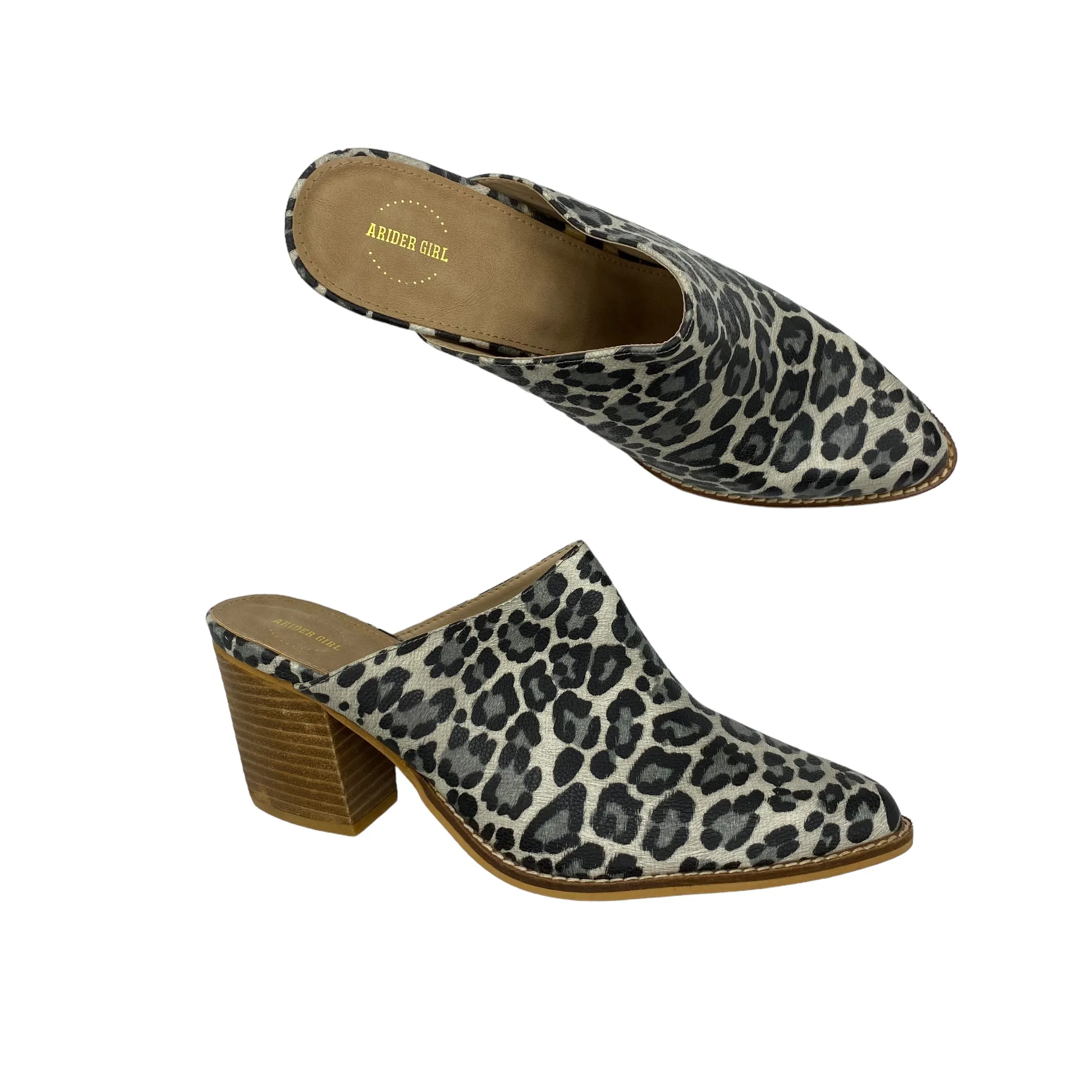 ANIMAL PRINT SHOES HEELS BLOCK by CLOTHES MENTOR Size:10