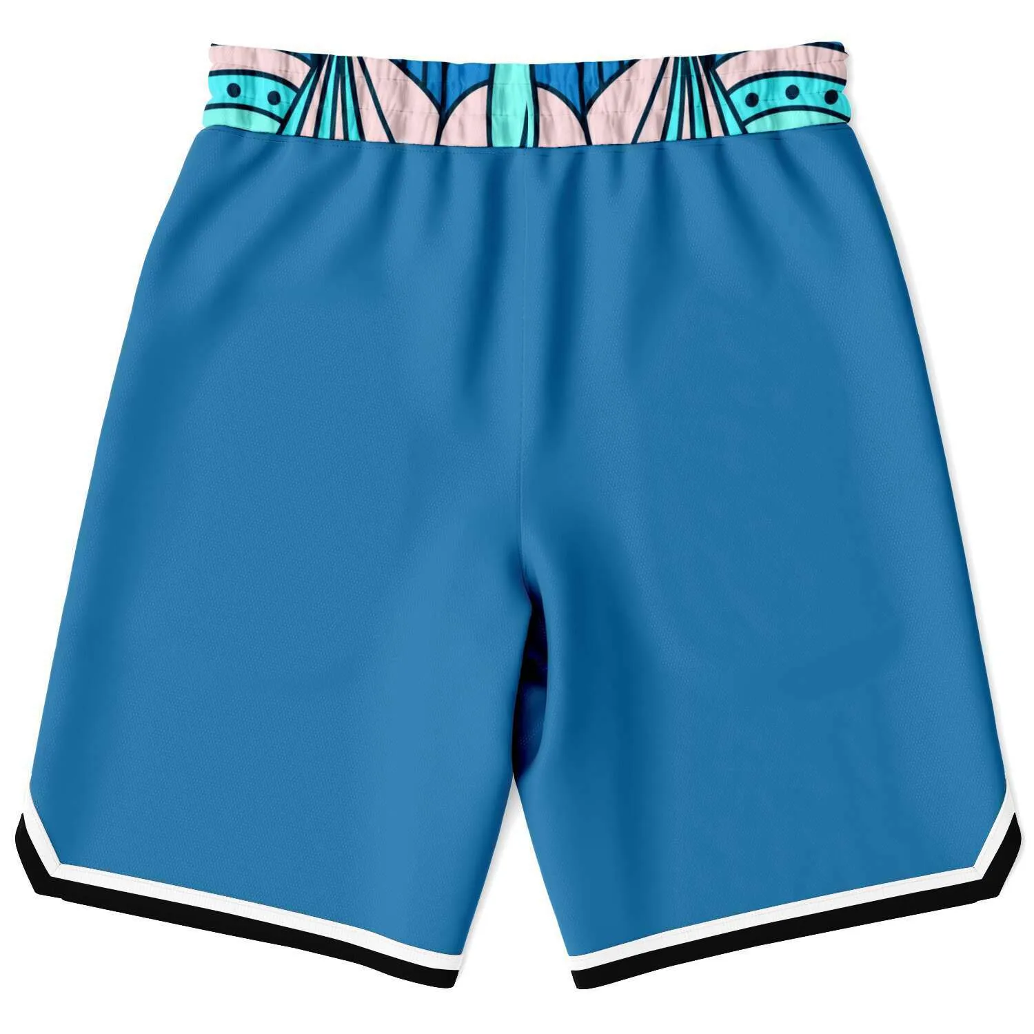 Aqua Amarillo Unisex Basketball Shorts