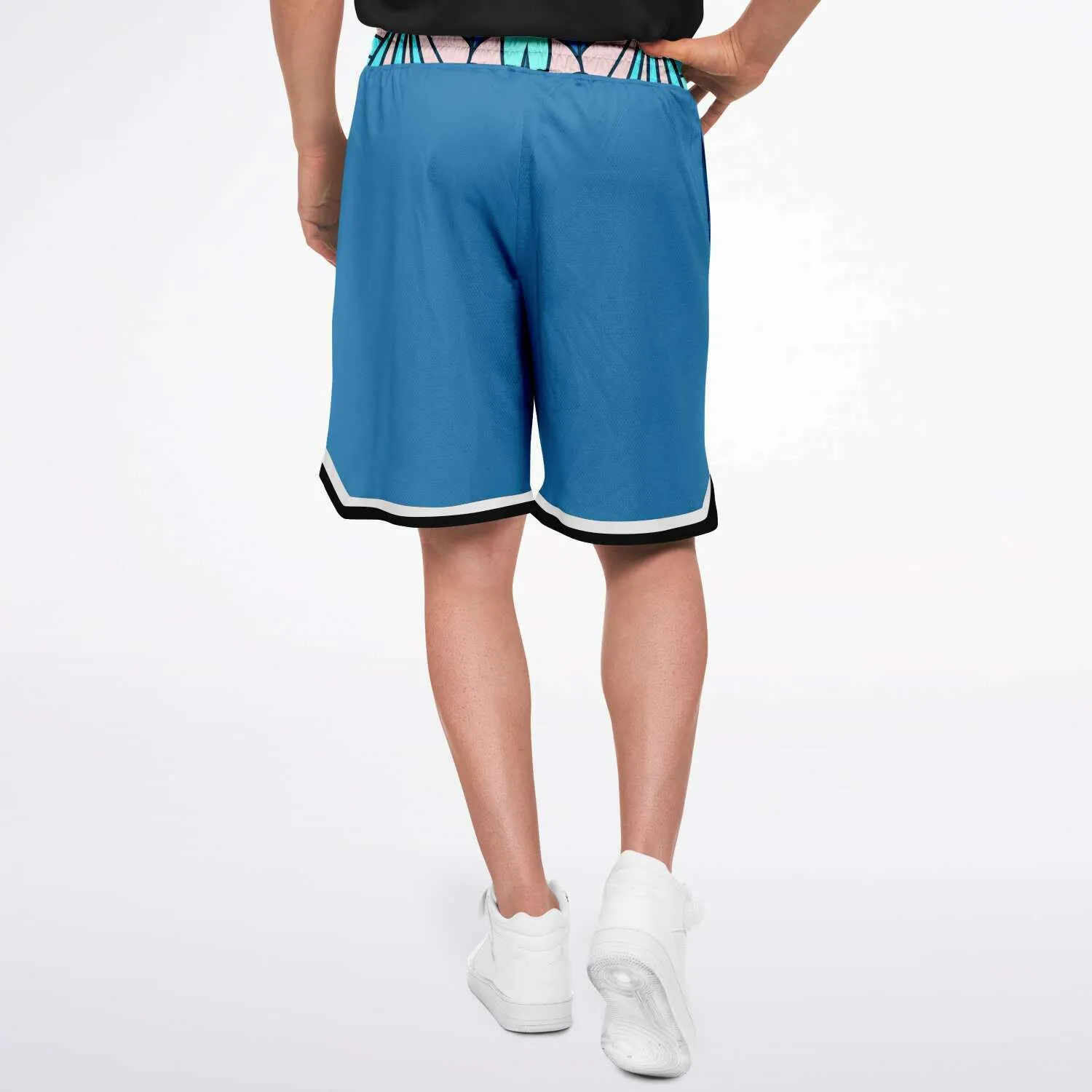 Aqua Amarillo Unisex Basketball Shorts