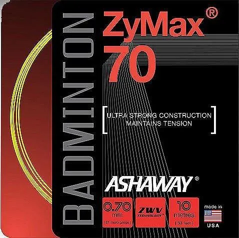 Ashaway ZyMax 70 - White / Black / Yellow