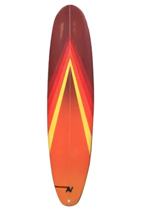 AVIATOR NATION HYRBID BOARD - RED & ORANGE