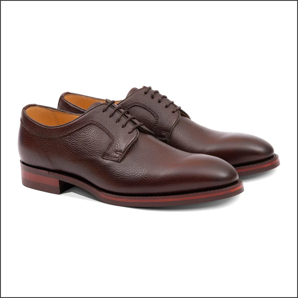 Barker Skye Dark Brown Grain Derby*