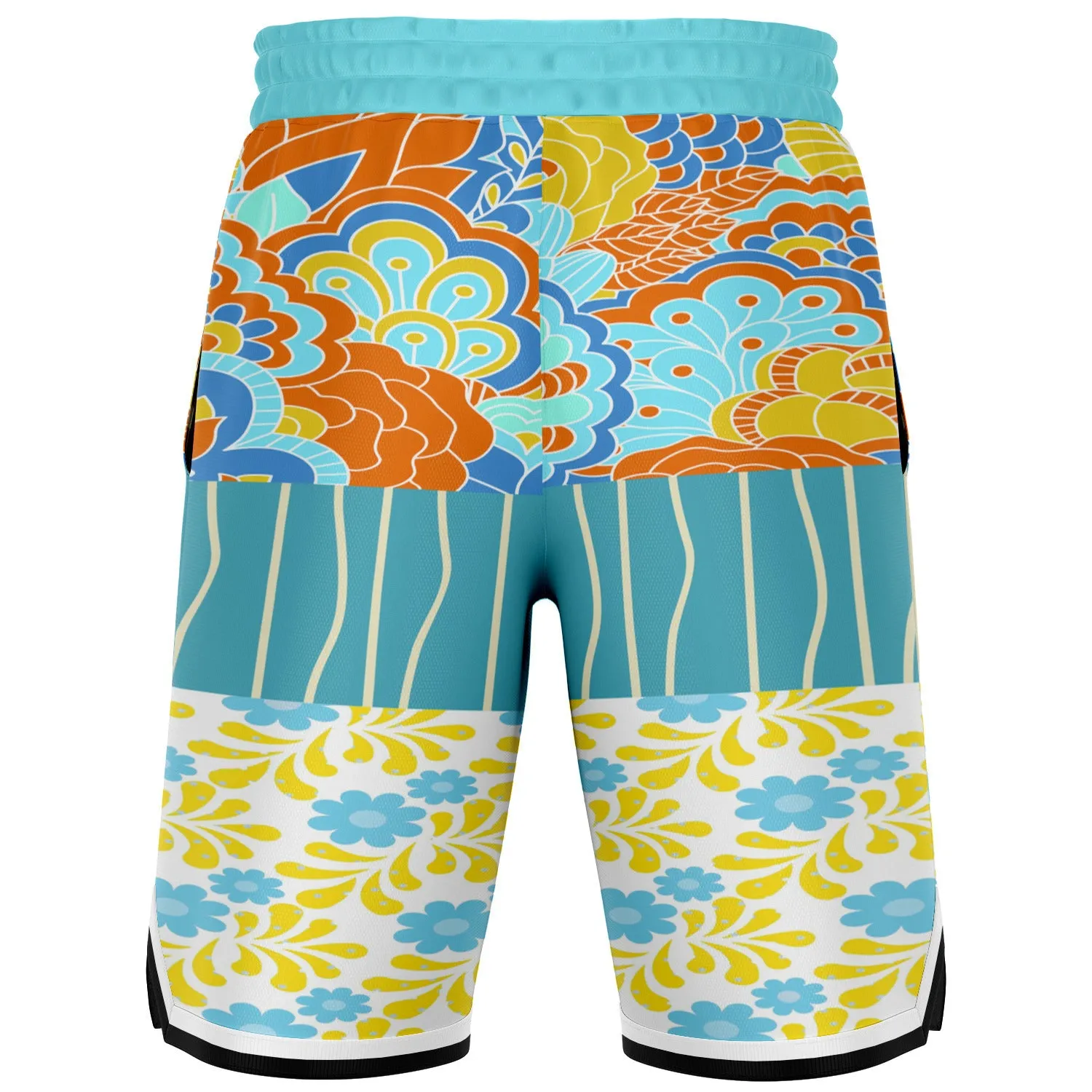 Blue Bullwinkle Unisex Basketball Shorts