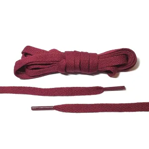 Burgundy Flat Laces - Thin