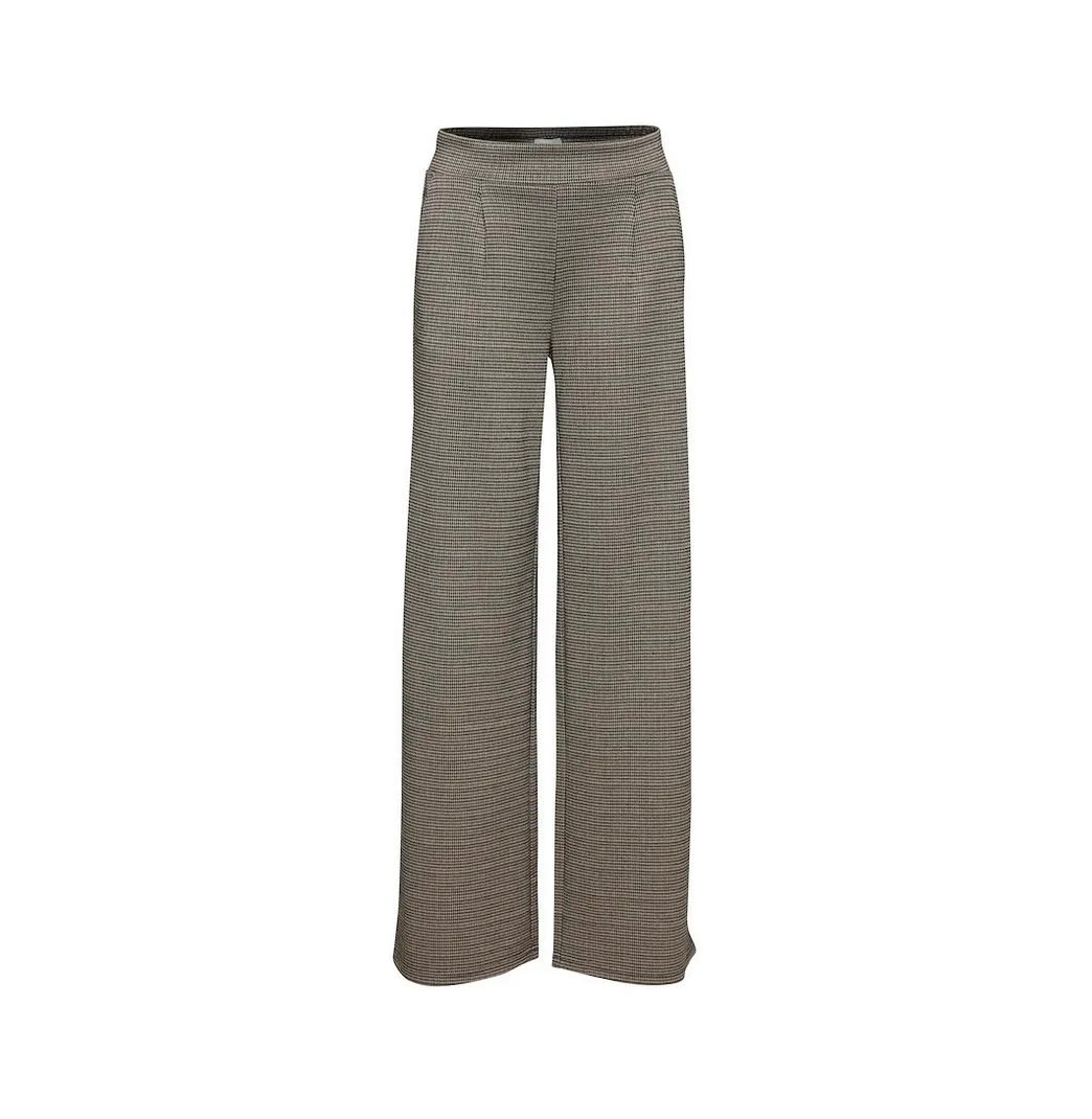 b.young women's casual trousers 20813951 200453 black mixed beige