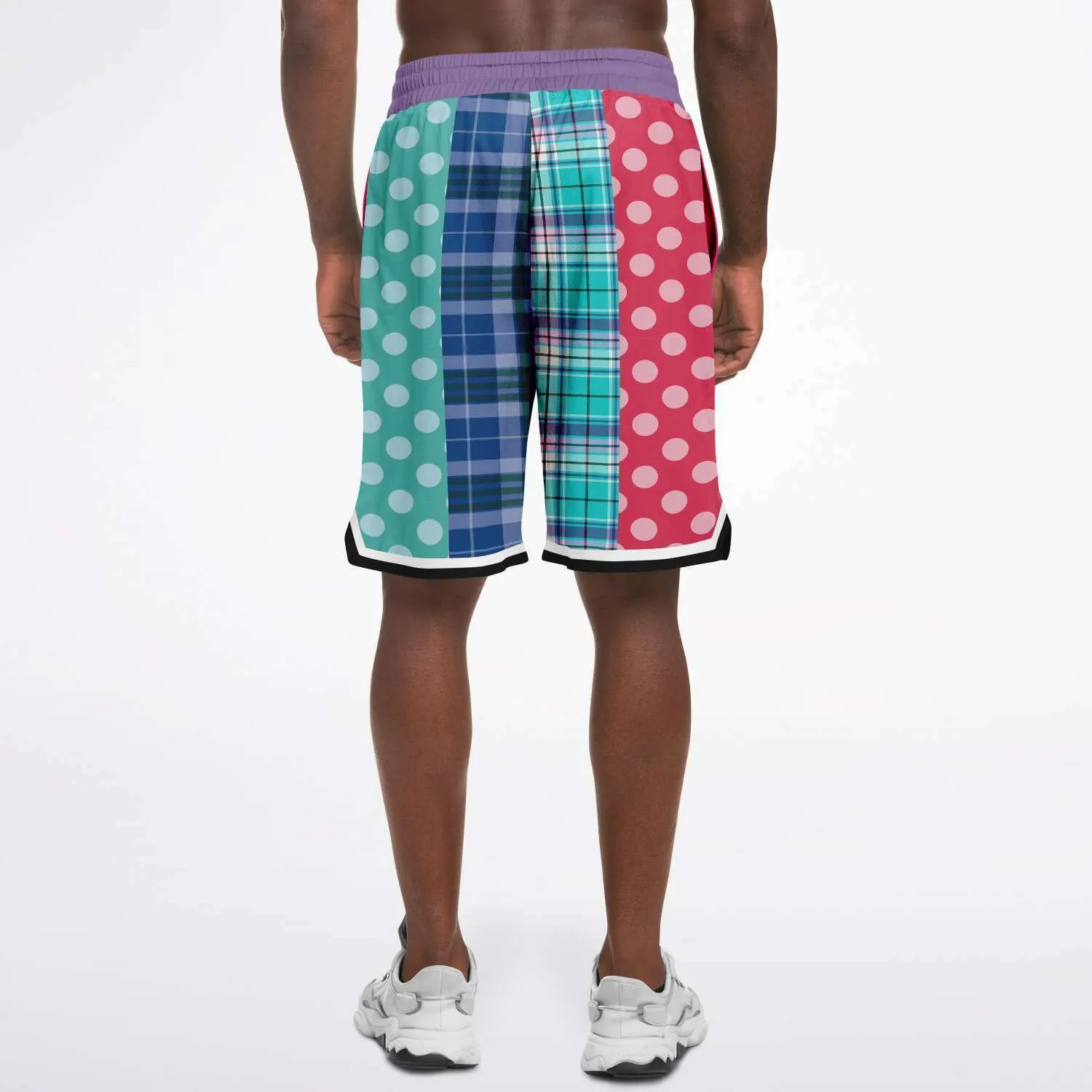 Cerulean Polka Dot Basketball Shorts