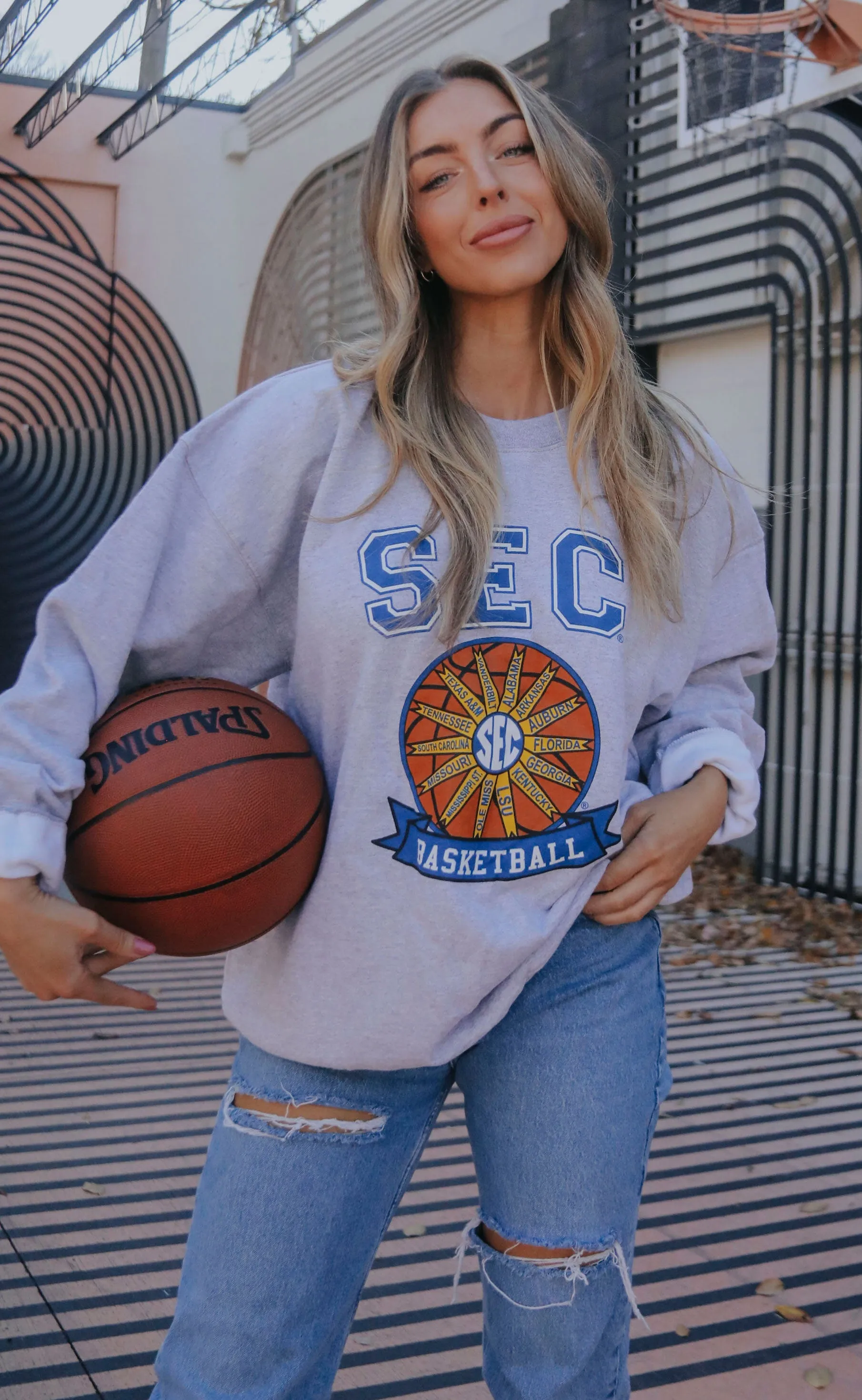 charlie southern: sec retro basketball sweatshirt