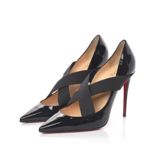 Christian Louboutin Black Patent Sharpstagram 100 Pumps EU 40