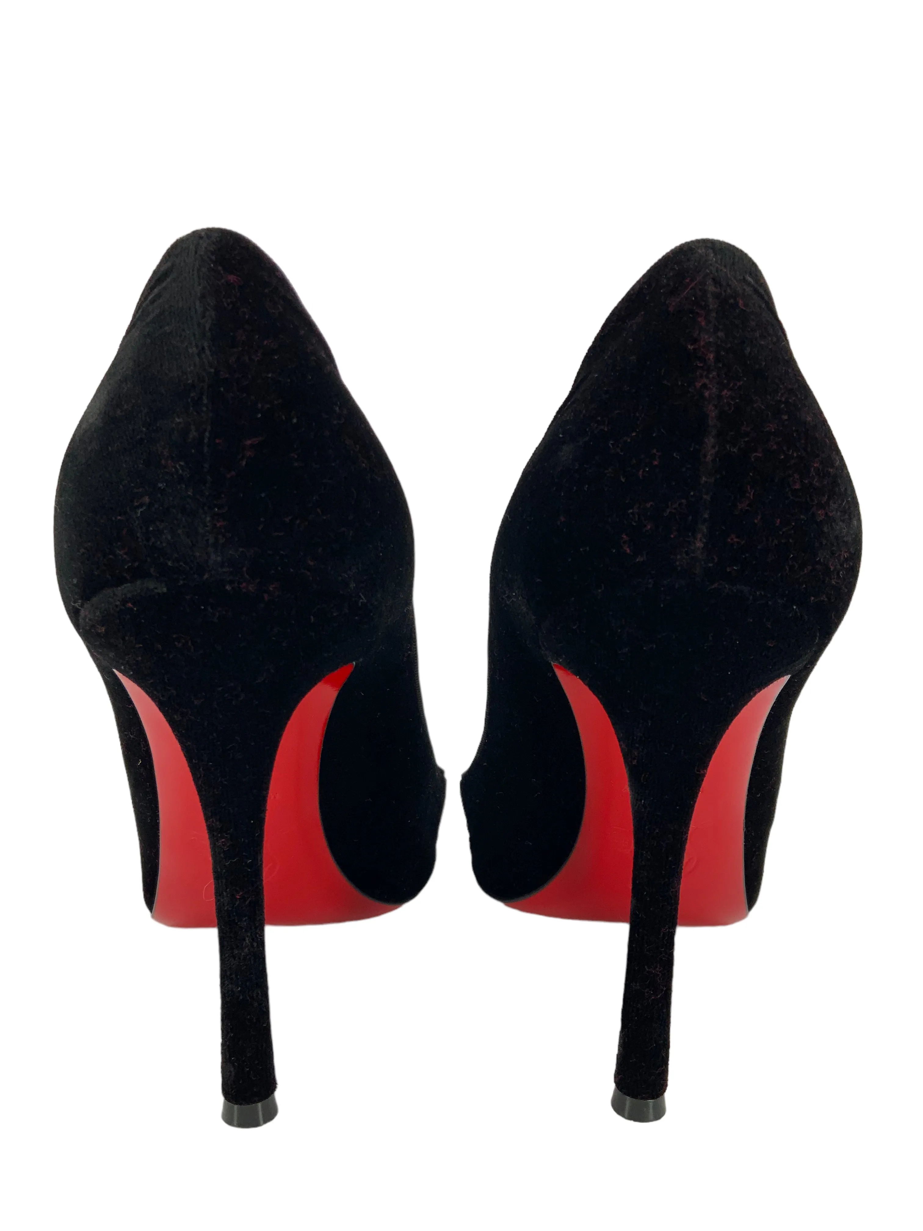 Christian Louboutin Velvet Point Toe Pumps Size 9