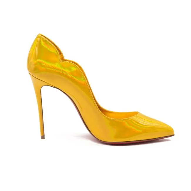 Christian Louboutin Yellow Hot Chick Pointed Toe Eu38.5 Pumps