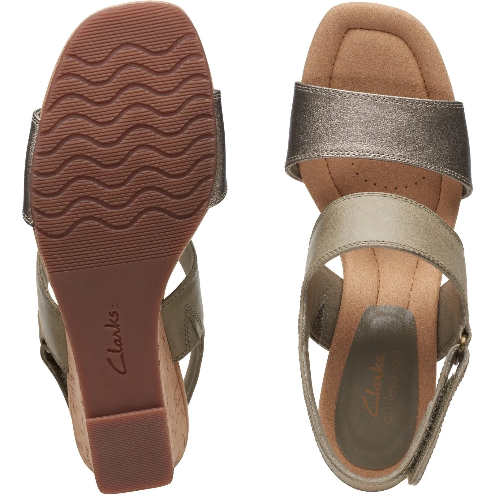 Clarks Kyarra Faye Womens Wedge Heeled Sandal