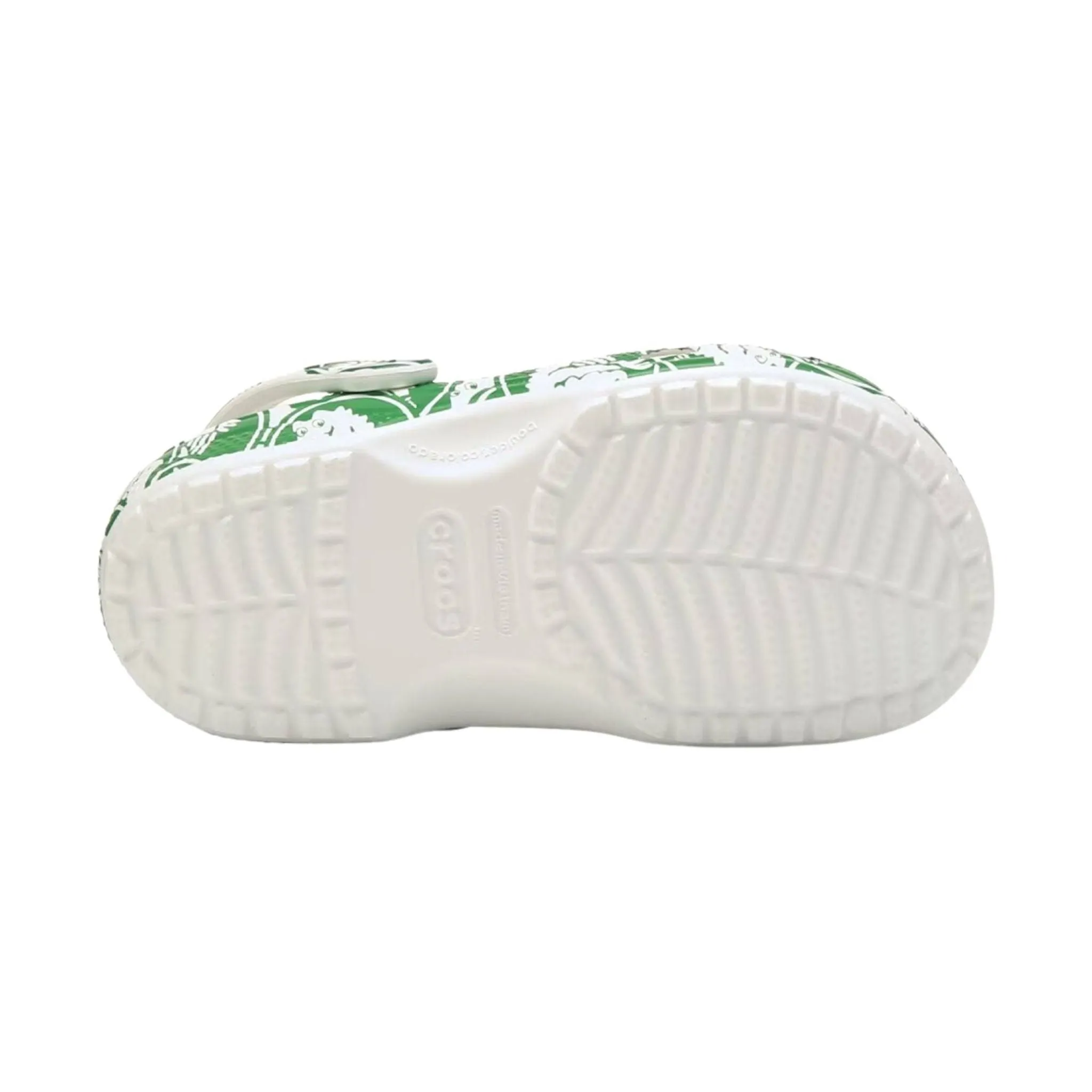 Crocs Kids' Classic Duke Print Clog - Green/White