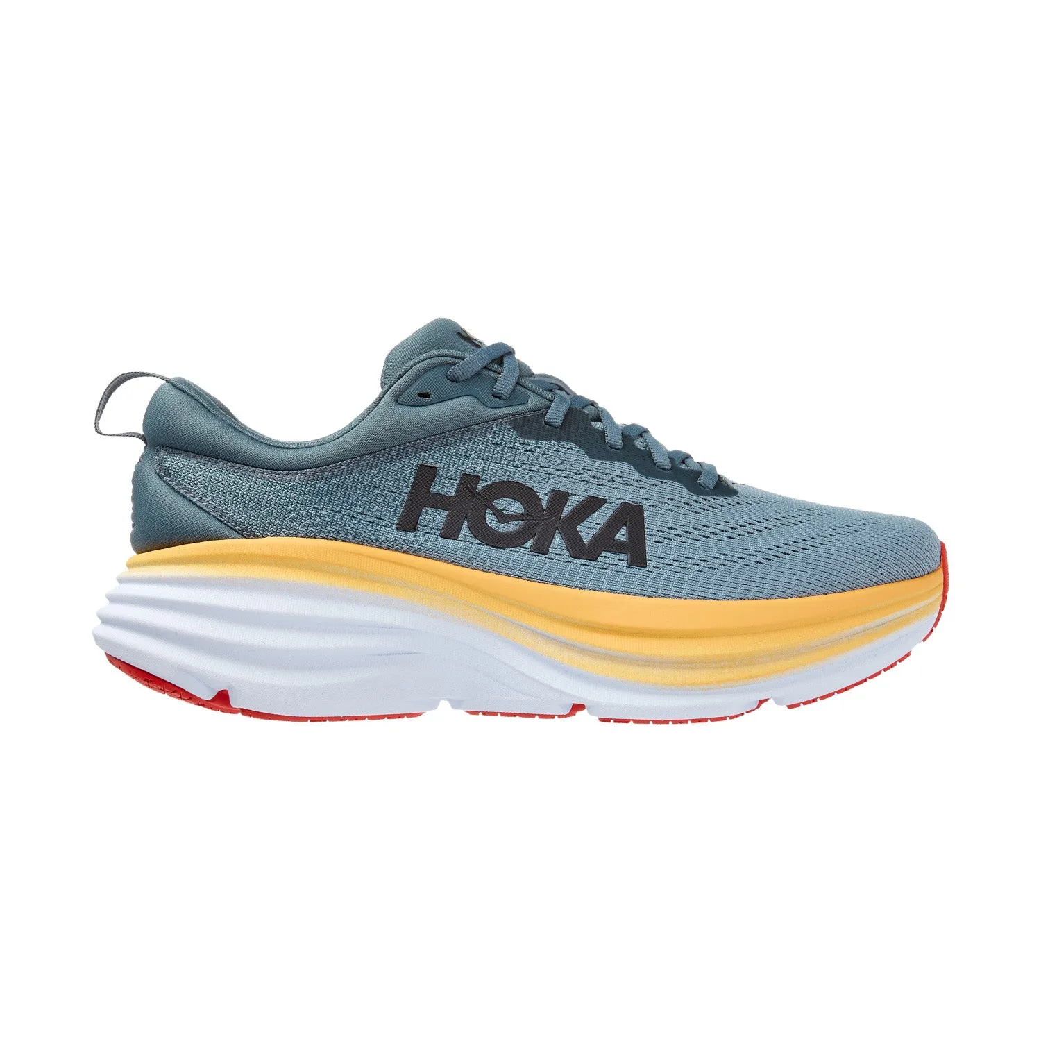 Hoka One One men's running shoe M Bondi 8 1123202/GBMS blue grey-yellow 