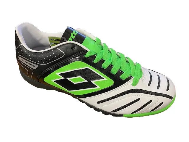 Lotto men's soccer shoe stadium TF r5765 white/black/green