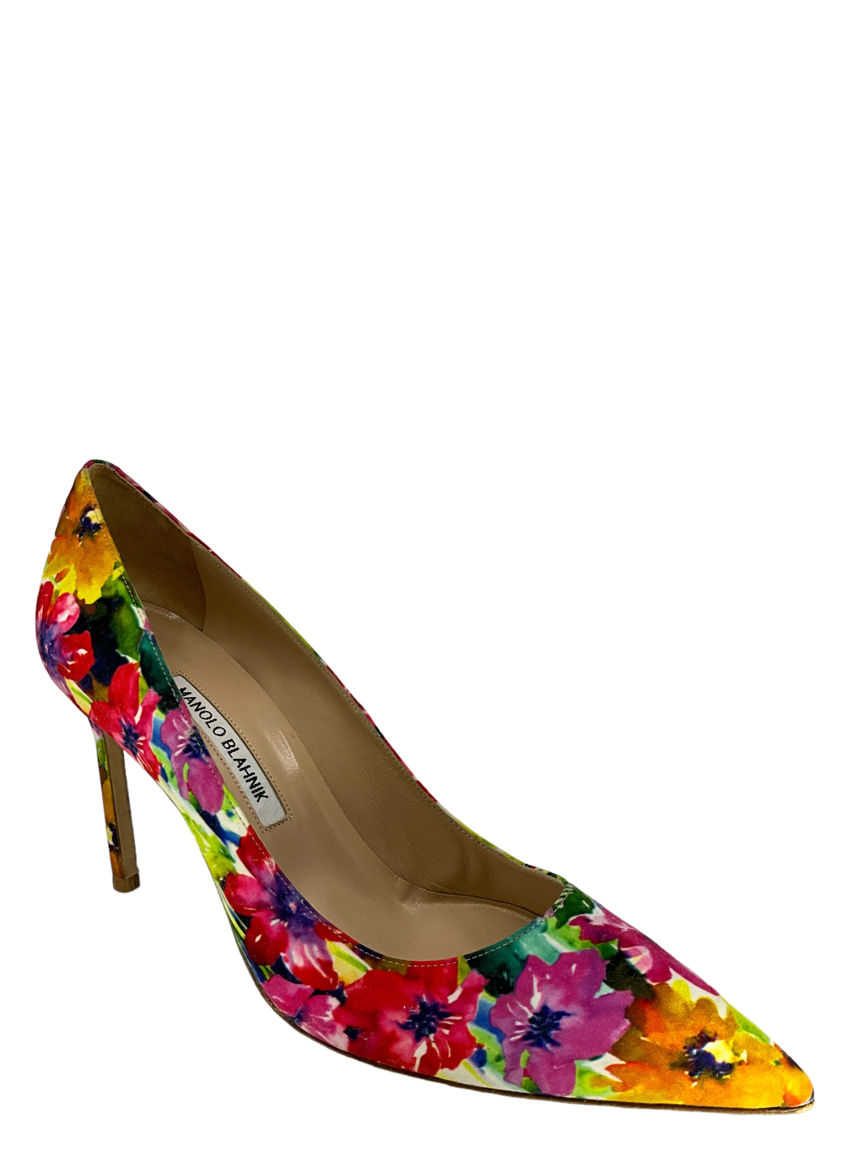 Manolo Blahnik Floral Print Pumps Size 11