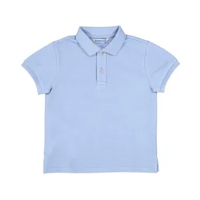 Mayoral Mini Basic Powder Blue Short Sleeve Polo_ 150-37