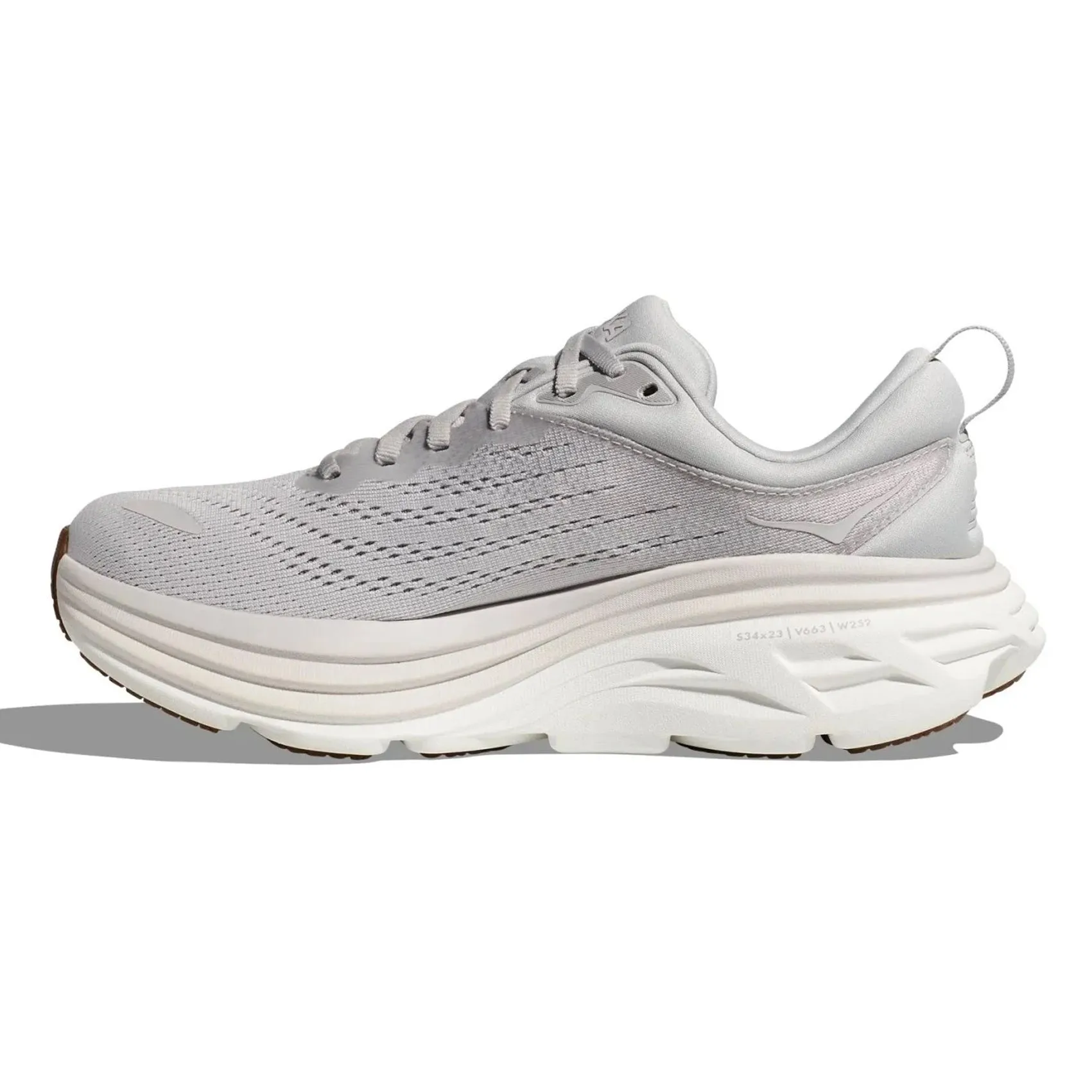 Mens HOKA Bondi 8 - Lunar Rock / Nimbus Cloud