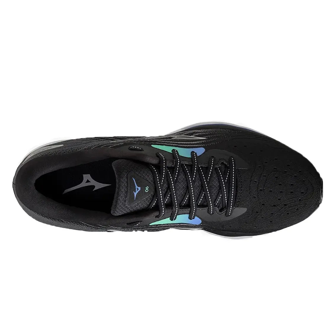 Mens Mizuno Wave Sky 6 - Black / Silver / Biscay Green