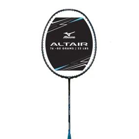 Mizuno Altair T329 Badminton Racket (Unstrung) 5U - Black/Steel Blue/White