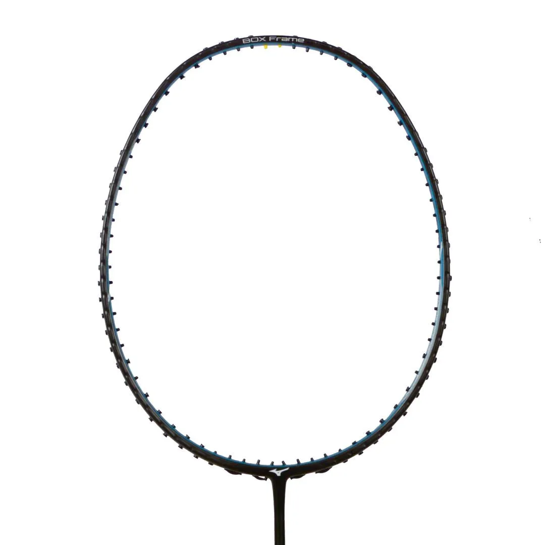 Mizuno Altair T329 Badminton Racket (Unstrung) 5U - Black/Steel Blue/White