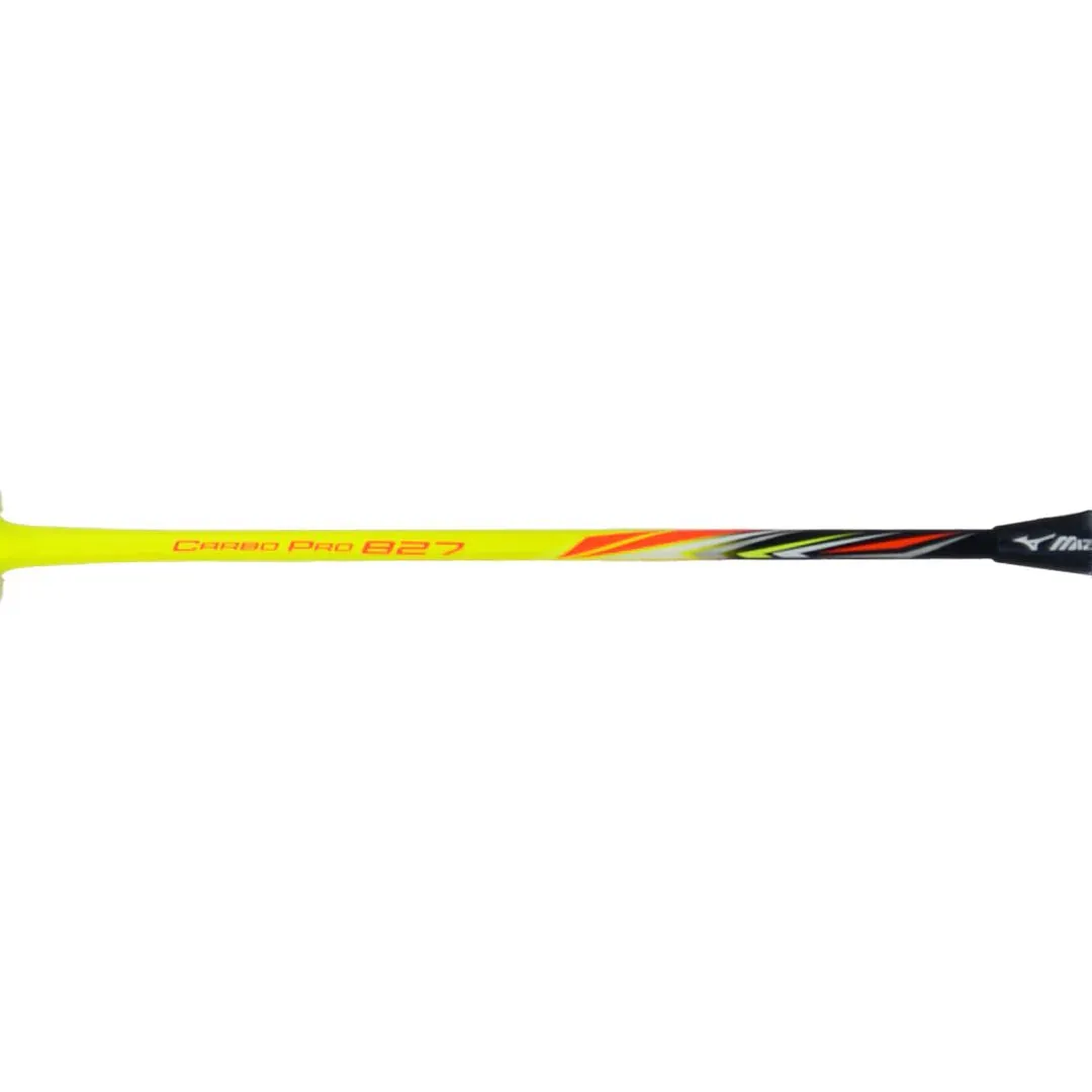 Mizuno Carbo Pro 827 Badminton Racket (Unstrung) - Navy/Neon Yellow