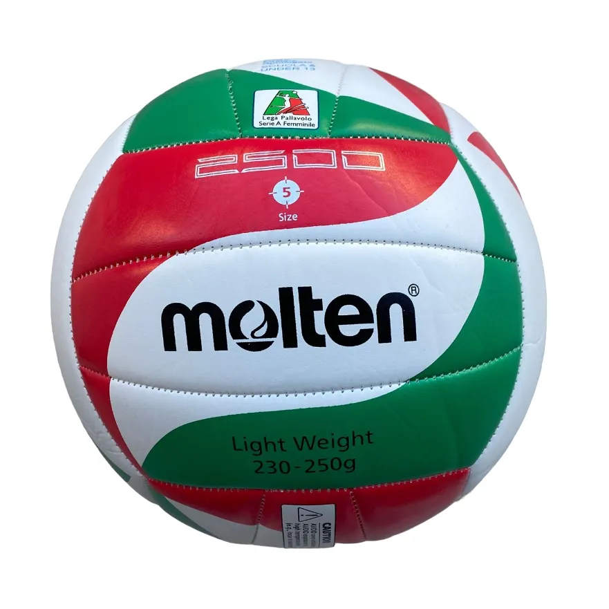 Molten Volleyball V5M2501-L Volley School white-red-green