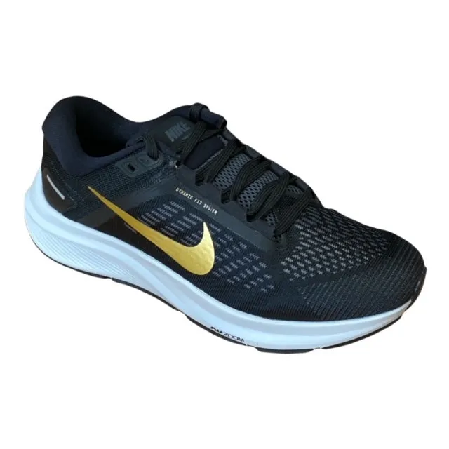 Nike women's running shoe Air Zoom Structure 24 DA8570 003 black-gold