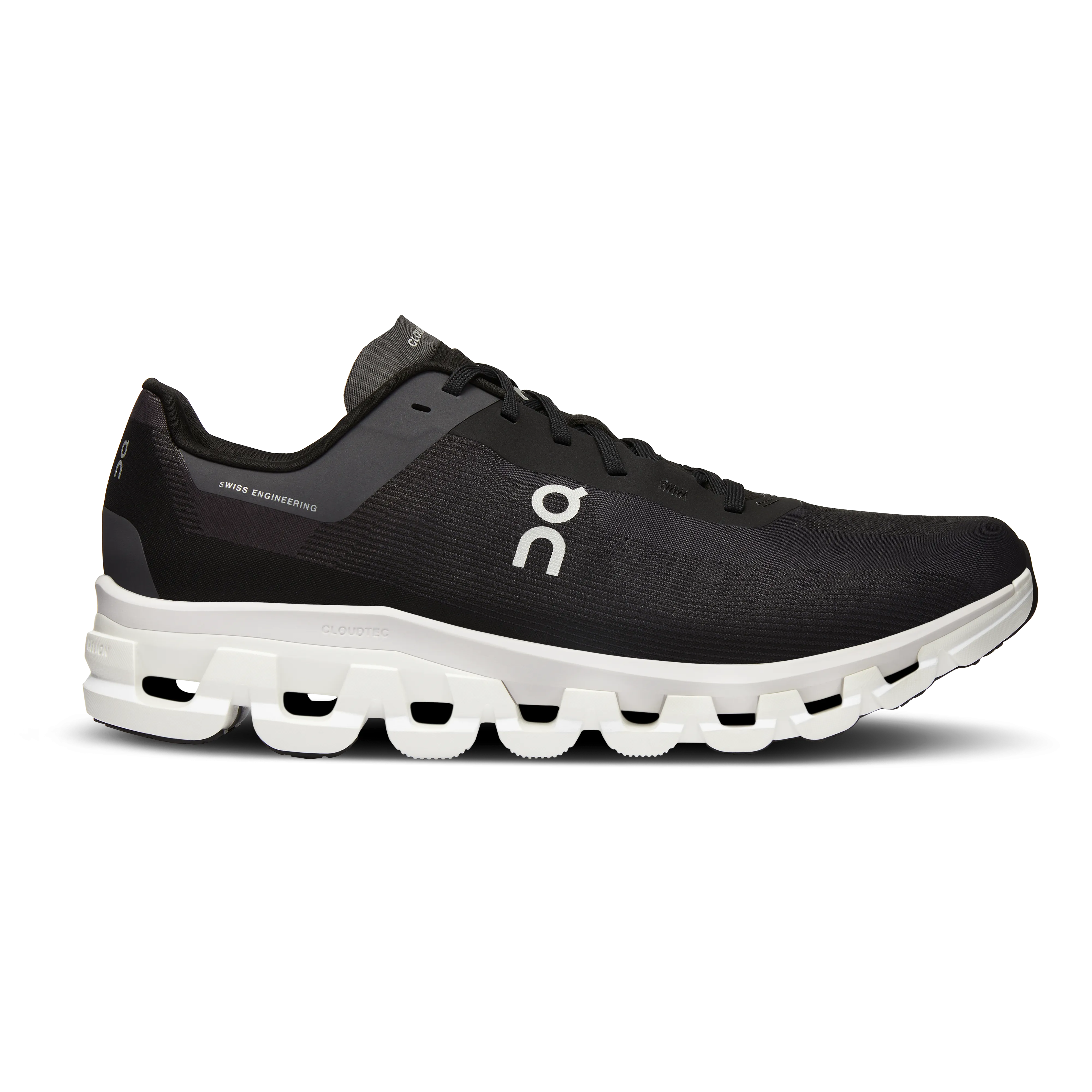 On Running Men's Cloudflow 4 Shoes - Black / White