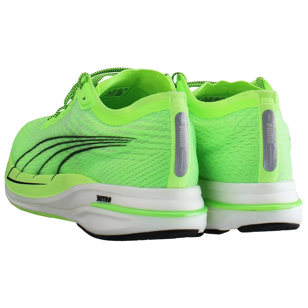 Puma Deviate Nitro Green Mens Running Trainers