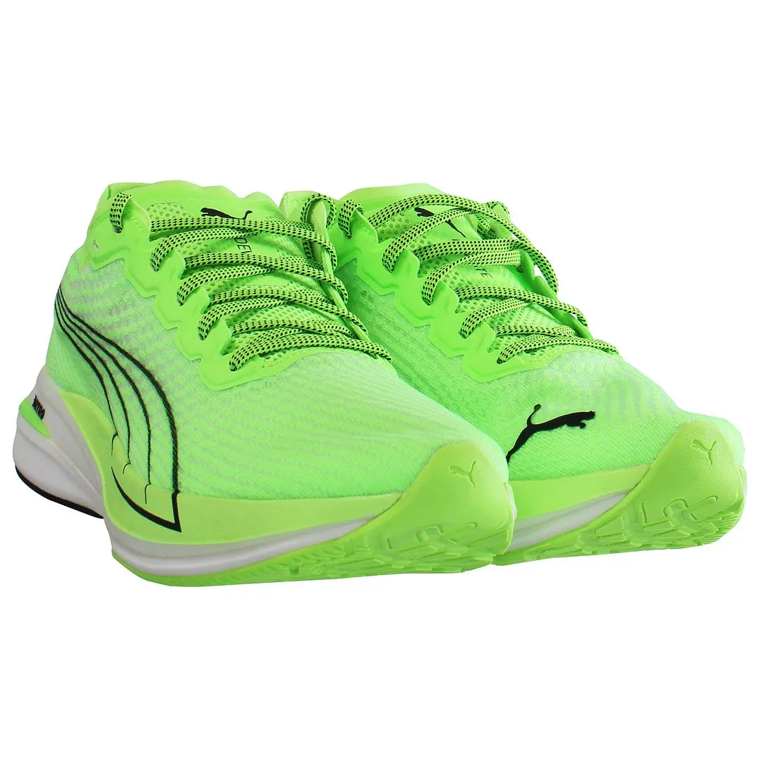 Puma Deviate Nitro Green Mens Running Trainers