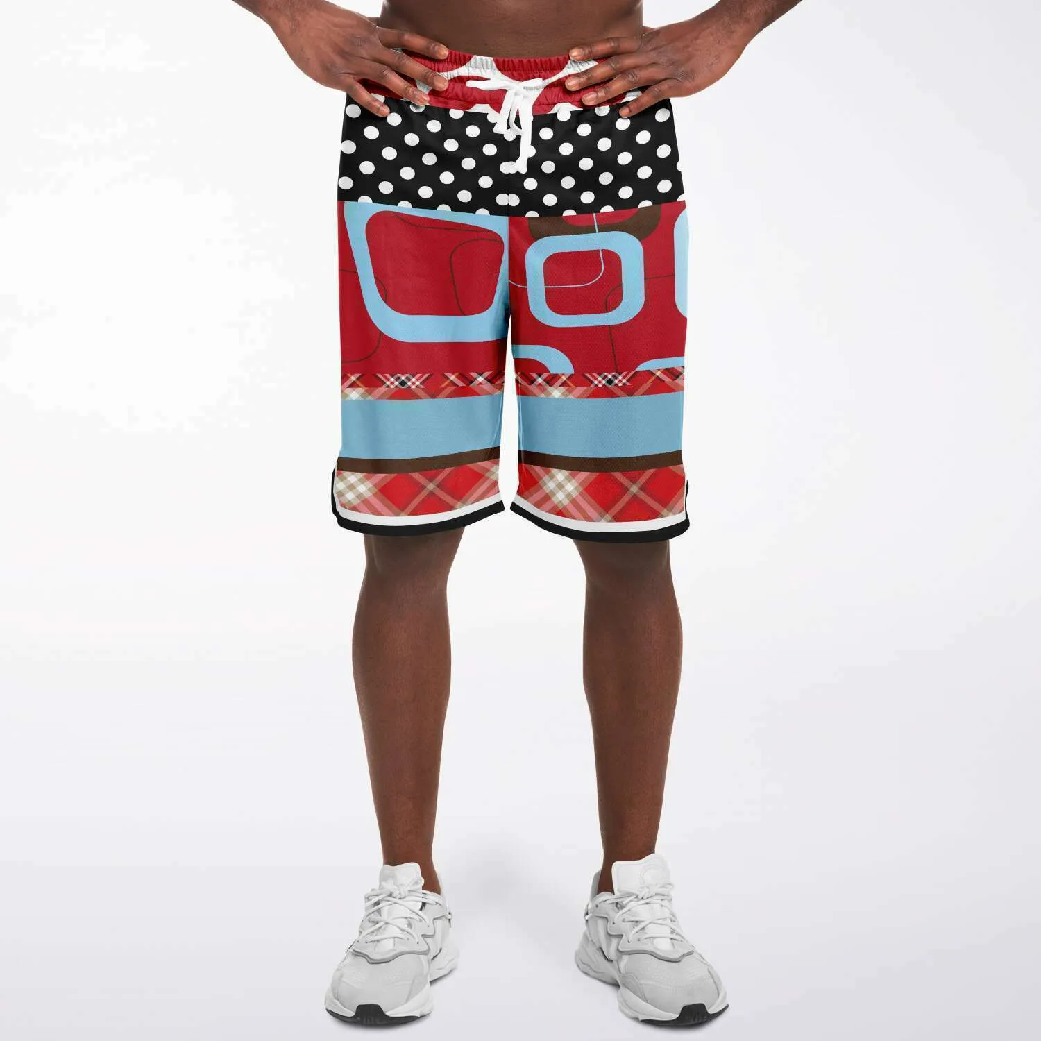 Red Pacific Palisades Basketball Shorts