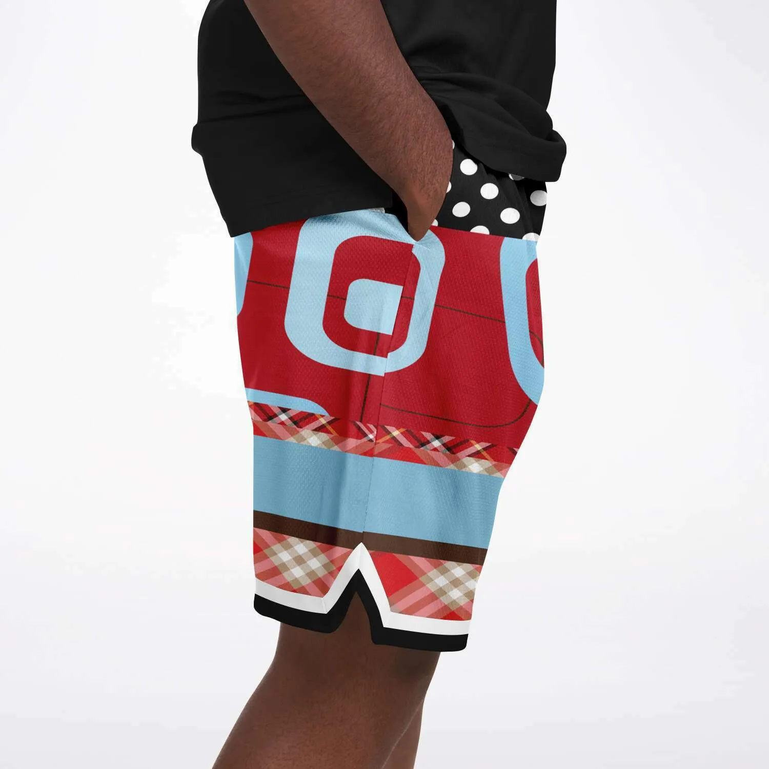 Red Pacific Palisades Basketball Shorts