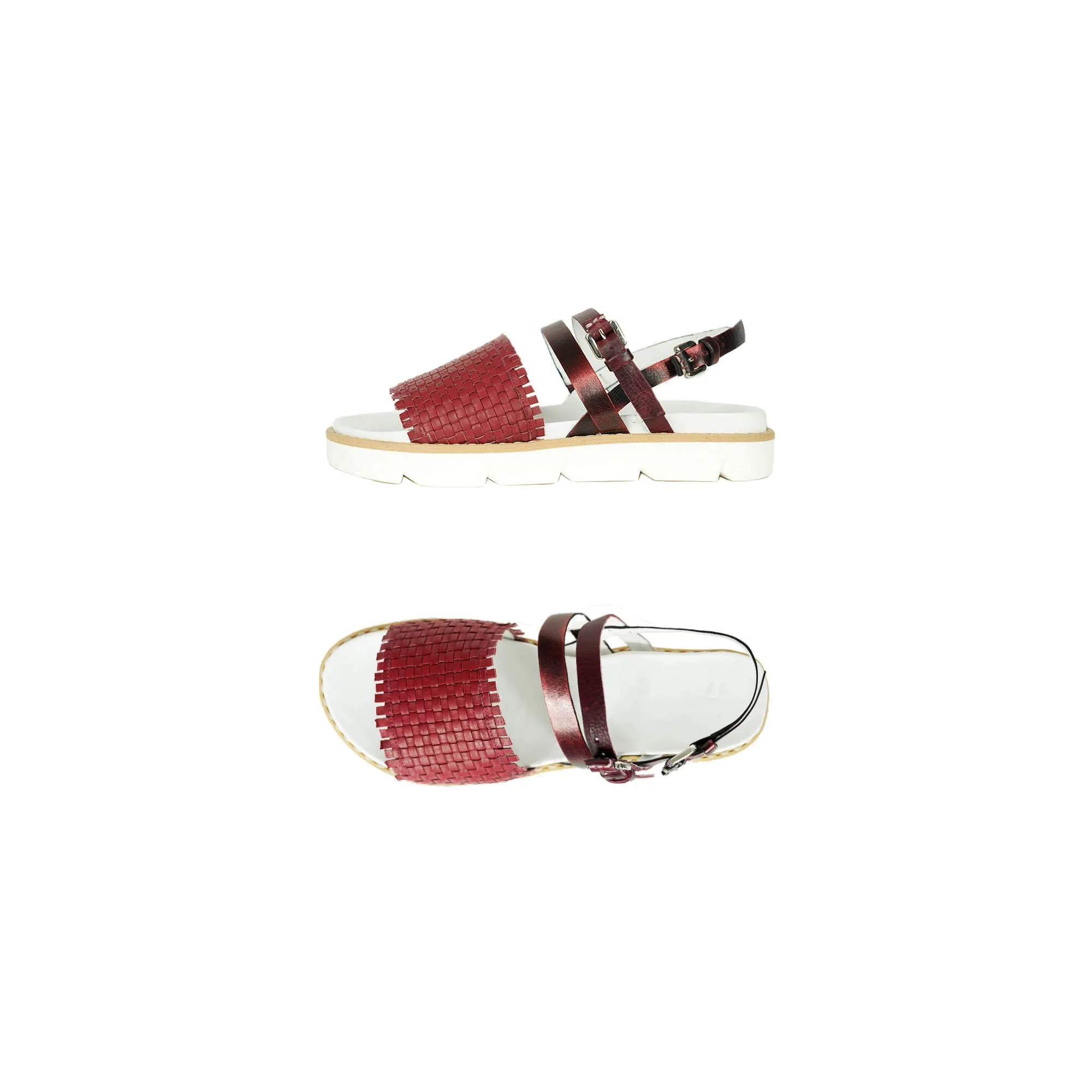 Sandal Intreccio Soft Burgundy