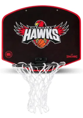 Spalding NBL Team Micro Mini Illawarra Hawks Backboard <BR> 5001/NBL/ILL