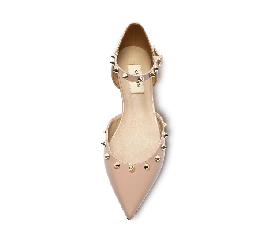 Spiky D'orsay Flats