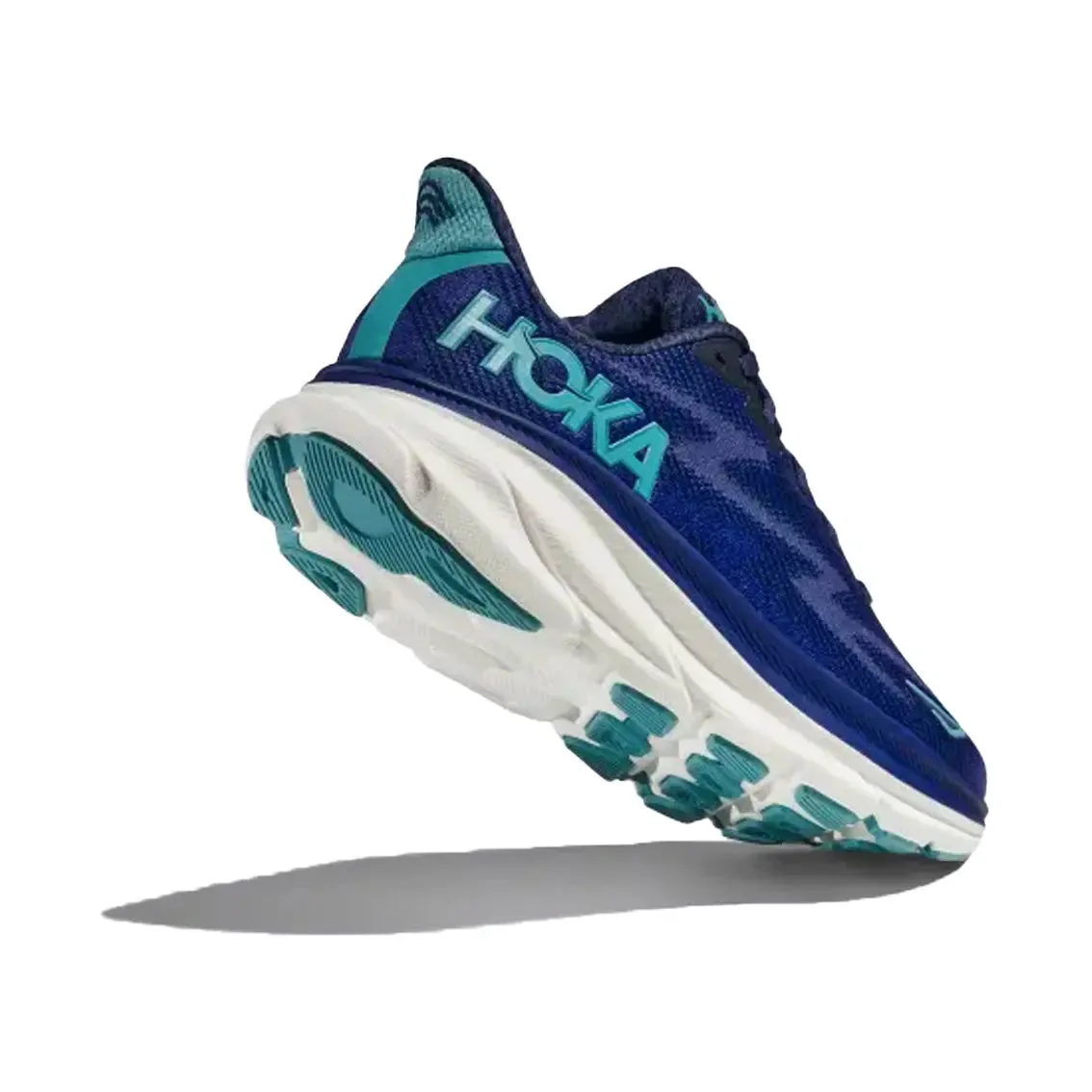 Womens Hoka Clifton 9 - Bellwether Blue / Evening Sky