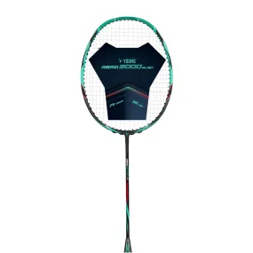 Young Aero 9000 Blast Badminton Racket (Strung) | Black/Green