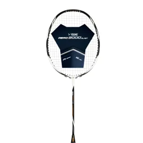 Young Aero 9000 Blast Badminton Racket (Strung) | Black/White