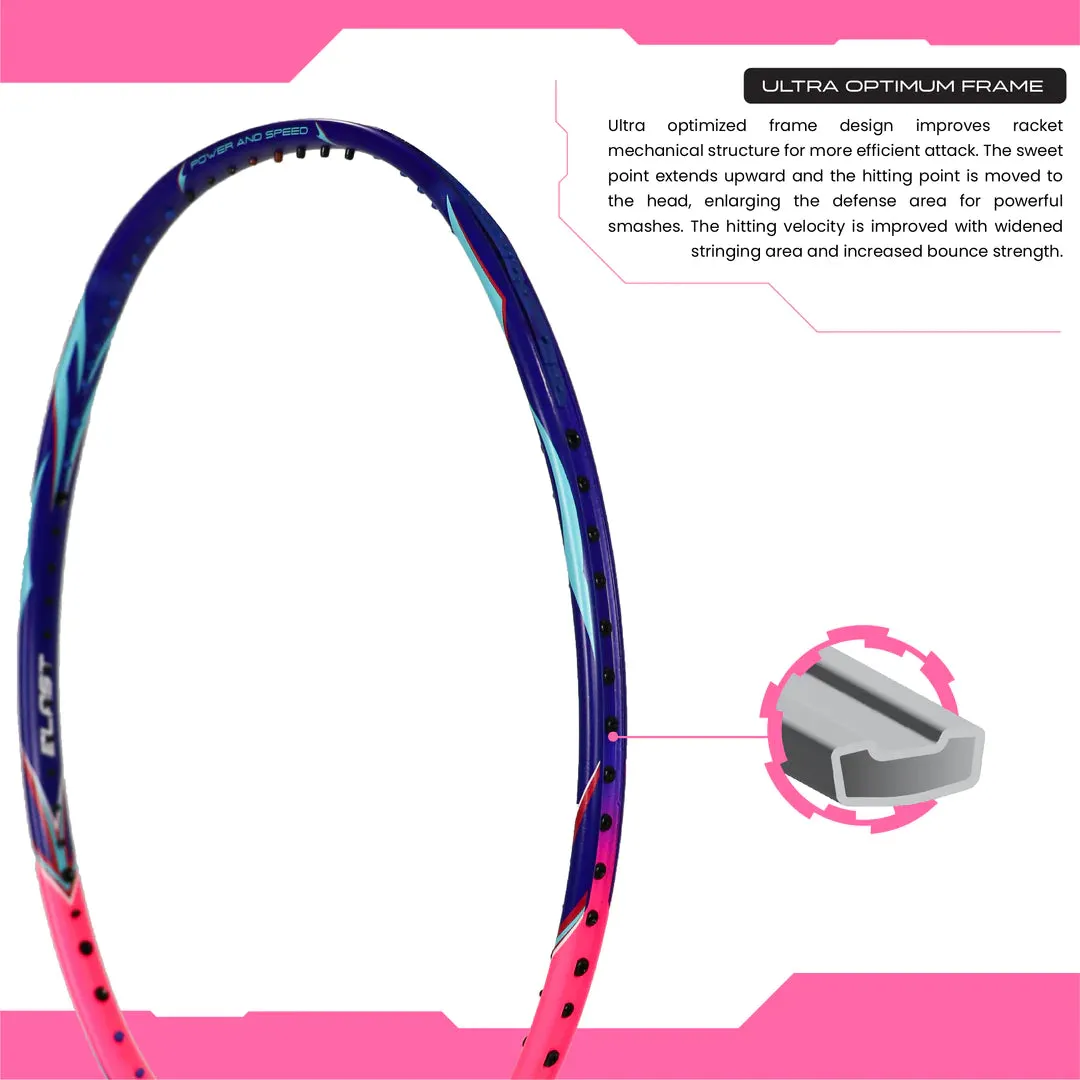 Sure! Here’s an optimized title for the product:

Young Aero 9000 Blast Badminton Racket – Strung, Lightweight, Dual Color Blue/Pink for Enhanced Performance